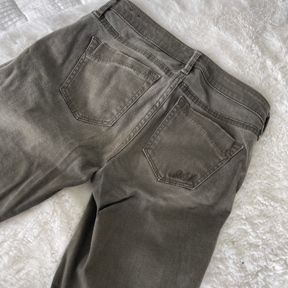 Express Olive Supersoft Skinny Jeans - Picture 3 of 4